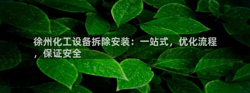 天辰平台 -你的专属平台：徐州化工设备拆除安装：一